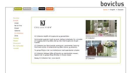 Bovictus A/S company website