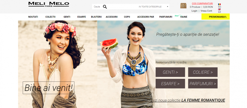 Fashion accessories online shop