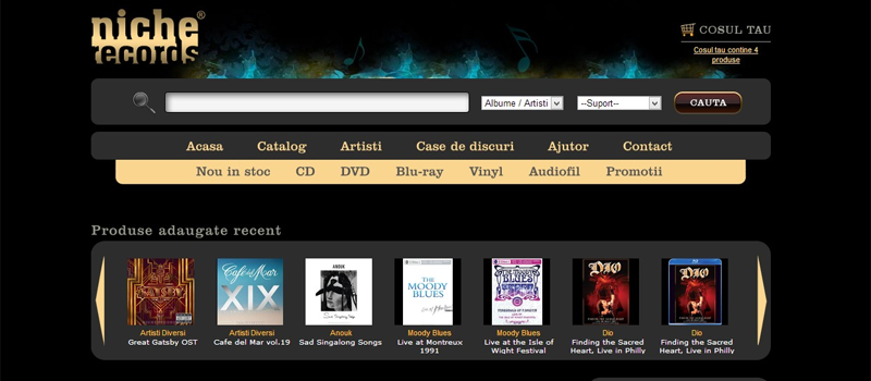 Music online shop