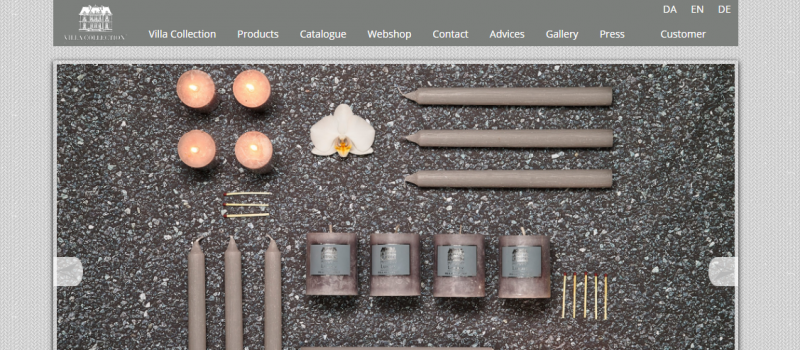 Villa Collection website